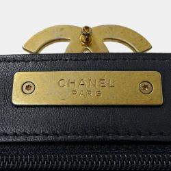 Pre Owned Chanel Black Lambskin Wallet on Chain