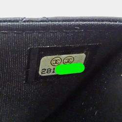 Pre Owned Chanel Black Lambskin Wallet on Chain