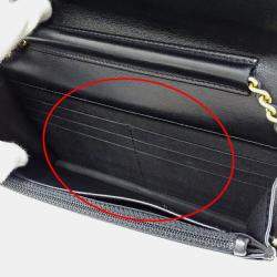 Pre Owned Chanel Black Lambskin Wallet on Chain
