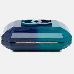 Pre Owned Chanel Plexiglass Clutch Mini Ombre CC Chain Shoulder Bag