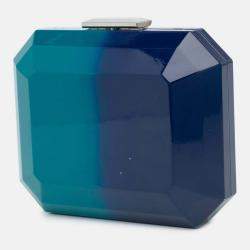 Pre Owned Chanel Plexiglass Clutch Mini Ombre CC Chain Shoulder Bag