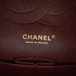 Pre Owned Chanel Classic Double Flap Jumbo Black Lambskin Shoulder Bag