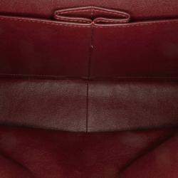 Pre Owned Chanel Classic Double Flap Jumbo Black Lambskin Shoulder Bag