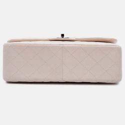 Pre Owned Chanel Classic Double Flap Jumbo Lambskin Shoulder Bag