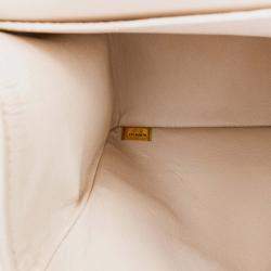 Pre Owned Chanel Classic Double Flap Jumbo Lambskin Shoulder Bag