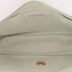 Pre Owned حقيبة كتف شانيل رفرف مفرد جلد العجل مبطن سي سي