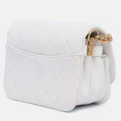 Pre Owned Chanel CC Flap Crossbody Quilted Caviar Bag