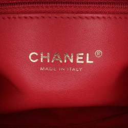 Pre Owned Chanel Carry Chic Flap Mini Quilted Lambskin Bag