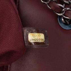 Pre Owned Chanel Stripe Flap CC Canvas Bag