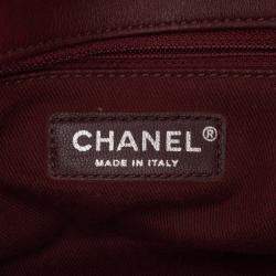 Pre Owned Chanel Stripe Flap CC Canvas Bag