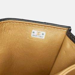 Pre Owned Chanel Card Holder On Chain Quilted Calfskin Strass Bag