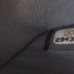 Pre Owned Chanel Classic Double Flap Bag Medium Grey Caviar Leather Shoulder Bag