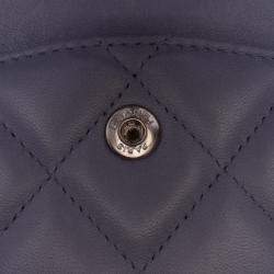Pre Owned Chanel Grey Jumbo Classic Lambskin Double Flap