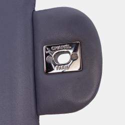 Pre Owned Chanel Grey Jumbo Classic Lambskin Double Flap