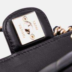 Pre Owned Chanel Black Mini Lambskin CC in Love Heart Crossbody Bag