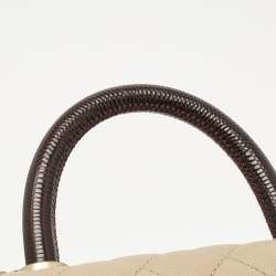 مملوكة مسبقًا حقيبة شانيل يد علوية كوكو صغيرة جلد كافيار مبطنة بنية