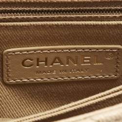 مملوكة مسبقًا حقيبة شانيل يد علوية كوكو صغيرة جلد كافيار مبطنة بنية