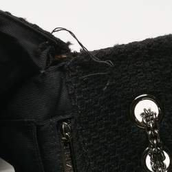 Pre Owned Chanel Black/Silver Tweed CC Paris Shanghai Pudong Flap Bag