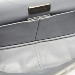 Pre Owned Chanel Grey Python Reissue 2.55 Classic 228 Flap Bag