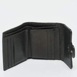 Pre Owned Chanel Olive Green Quilted Caviar Leather Classic Trifold Wallet