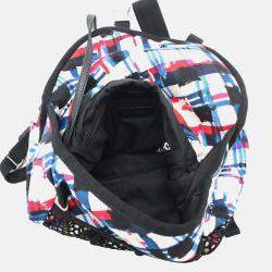 Pre Owned Chanel Airline White Multicolor Nylon Backpack