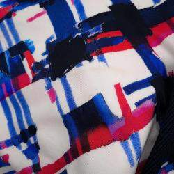 Pre Owned Chanel Airline White Multicolor Nylon Backpack