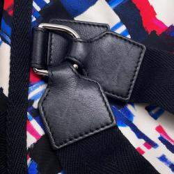 Pre Owned Chanel Airline White Multicolor Nylon Backpack