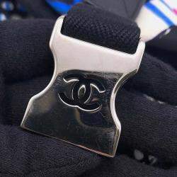 Pre Owned Chanel Airline White Multicolor Nylon Backpack