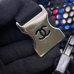 Pre Owned Chanel Airline White Multicolor Nylon Backpack