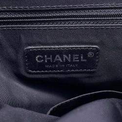 Pre Owned Chanel Airline White Multicolor Nylon Backpack