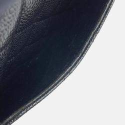 مملوكة مسبقًا Chanel Classic Double Flap Medium Black Caviar Leather Chain Shoulder Bag