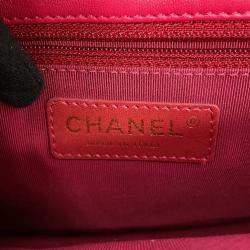 Pre Owned Chanel Pagoda Flap Pink Lambskin Chain Shoulder Bag
