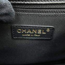 Pre Owned Chanel Matelasse Small Black Caviar Leather Messenger Bag