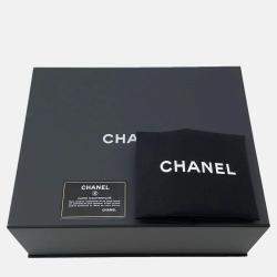 Pre Owned Chanel Matelasse Small Black Caviar Leather Messenger Bag