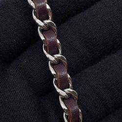 Pre Owned Chanel Matelasse Purple Lambskin Wallet On Chain