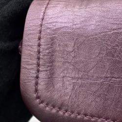 Pre Owned Chanel 2.55 Mini Metallic Pink Lambskin Chain Shoulder Bag