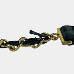 مملوكة مسبقًا Chanel Triple Coco Black Caviar Leather Chain Backpack