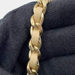 Pre Owned Chanel Turnlock CC Lambskin Chain Shoulder Bag