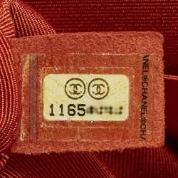 Pre Owned Chanel Orange Quilted Jersey Classic 225 Reissue 2.55 Flap Bag