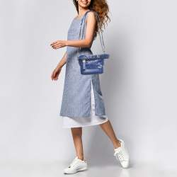 مملوكة مسبقًا Chanel Blue Quilted Leather Small Gabrielle Bag