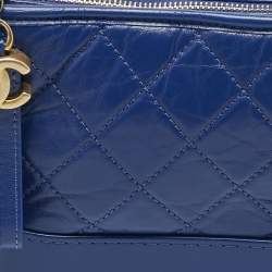 مملوكة مسبقًا Chanel Blue Quilted Leather Small Gabrielle Bag