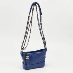 مملوكة مسبقًا Chanel Blue Quilted Leather Small Gabrielle Bag
