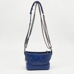 مملوكة مسبقًا Chanel Blue Quilted Leather Small Gabrielle Bag