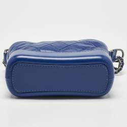 مملوكة مسبقًا Chanel Blue Quilted Leather Small Gabrielle Bag
