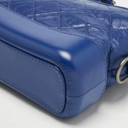 مملوكة مسبقًا Chanel Blue Quilted Leather Small Gabrielle Bag