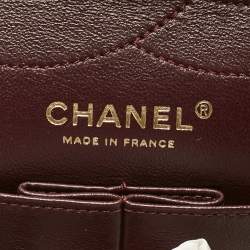 Pre Owned Chanel Black Quilted Aged Leather Classic 227 Reissue 2.55 Flap Bag