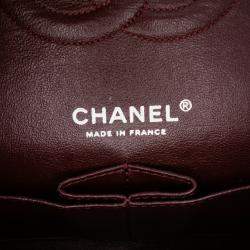 Pre Owned Chanel Black Medium Classic Washed Lambskin Bijoux Chain Double Flap