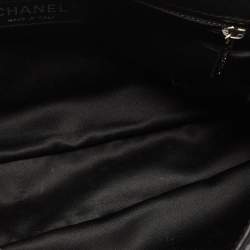 مملوكة مسبقًا Chanel Navy Blue/Black Quilted Sequins and Satin Medium Classic Single Flap Bag