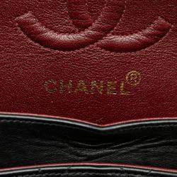 Pre Owned Chanel Black Small Classic Lambskin Double Flap