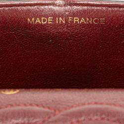 Pre Owned Chanel Black Small Classic Lambskin Double Flap